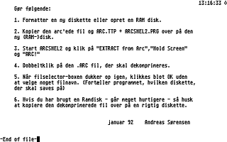 ST-OP Velkommen Disk atari screenshot